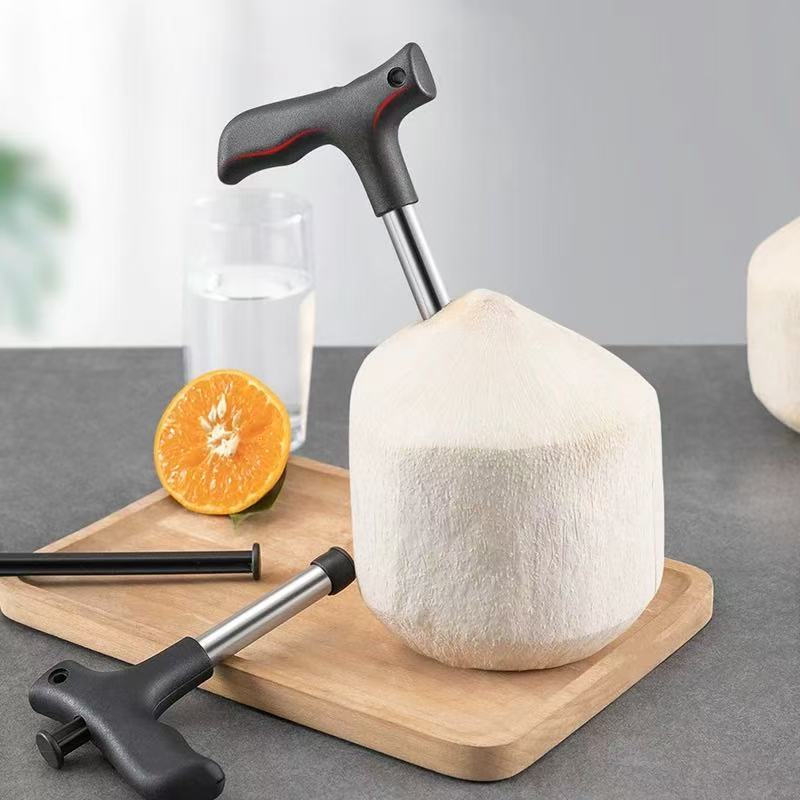 Household Fruit Hole Opener, Convenient Stainless Steel Coconut Hole Punch Tool, Opening Shell Coconut Tool, Coconut Opener