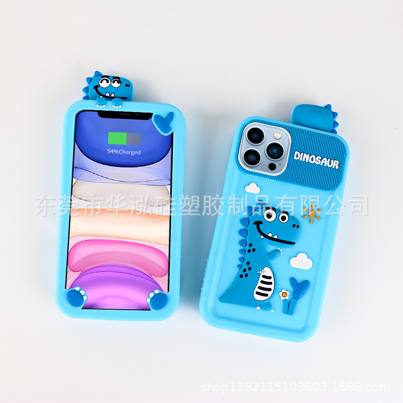 Customized Silicone Phone Case Cartoon Trendy Apple Android Phone Protective Case Phone Cover