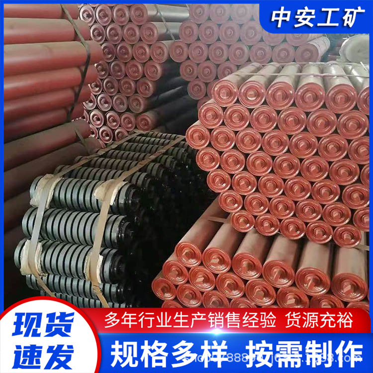 Buffer Roller Belt Conveyor Mine Roller D89*200 Bidirectional Spiral Rubber Roller