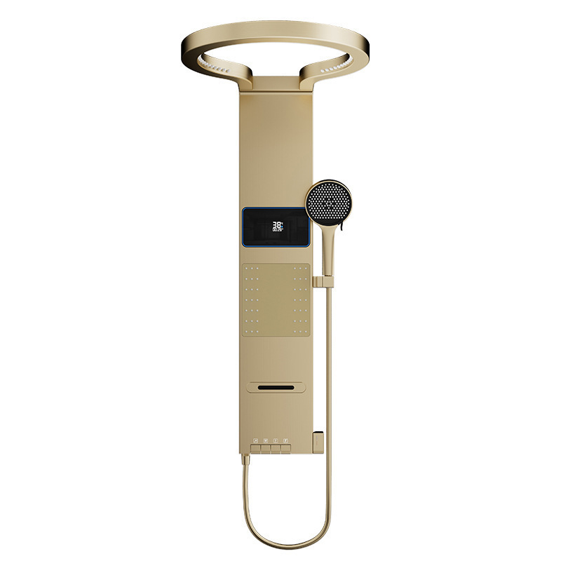 Modern Intelligent Digital Display Constant Temperature Shower Screen Shower Set Shower Complete Set of Household Supercharged Extra Large Shower