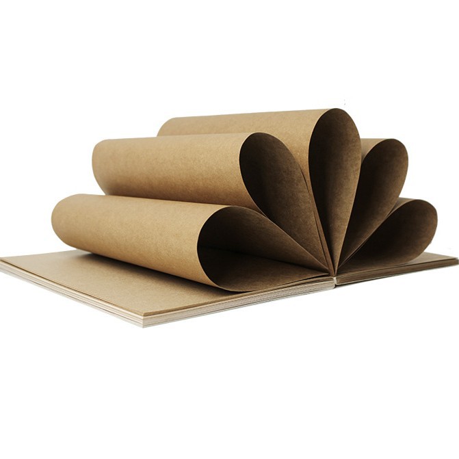 Manufacturer Wholesale Kraft Paper Original Paper Roll Yellow Kraft Paper Pure Wood Pulp Recycled Paper Environmentally Friendly Kraft Paper Full Grammage