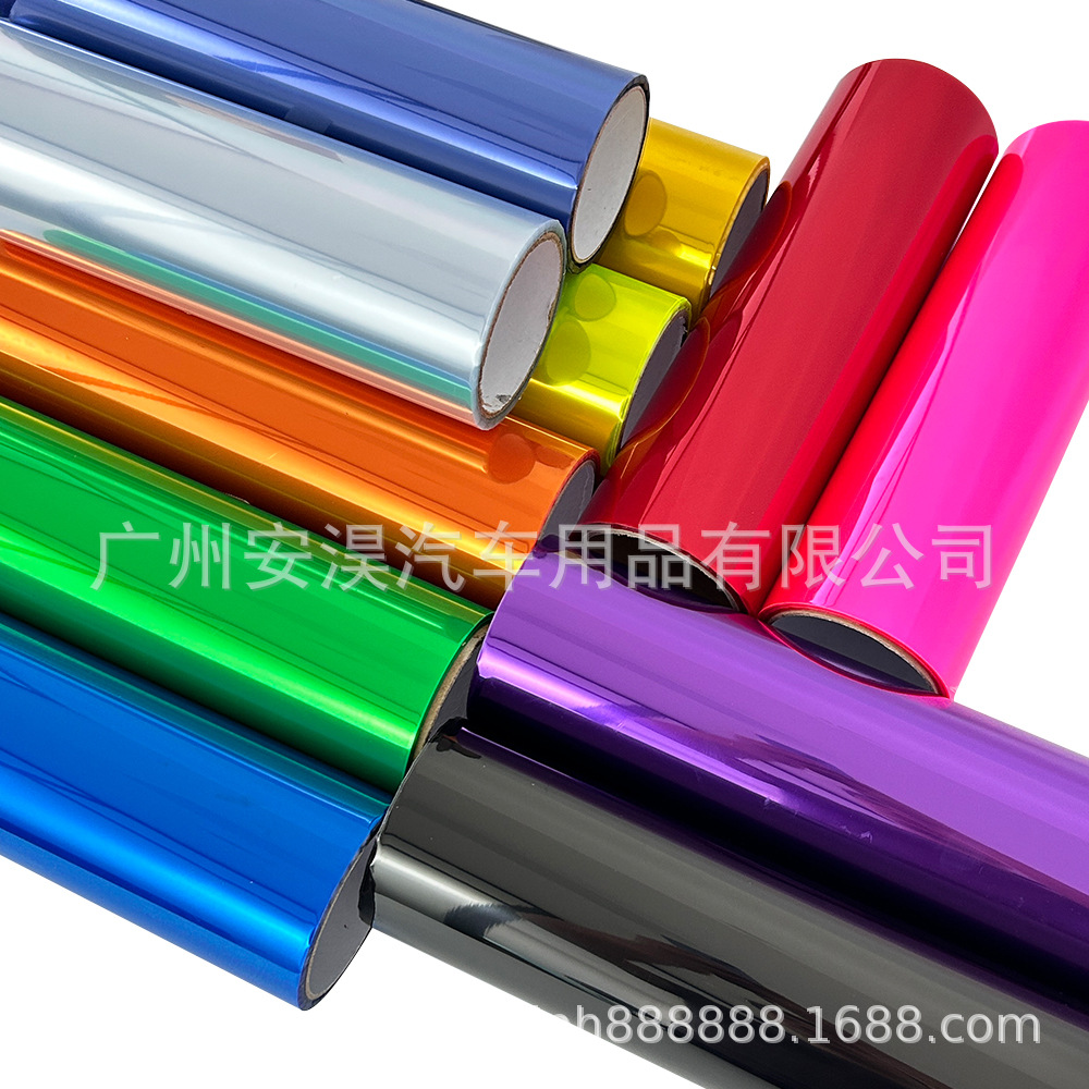 0.6* 100m Car Headlight Color Changing Film Pvc Transparent Blue Taillight Fog Light Color Changing Film Headlight Protective Film