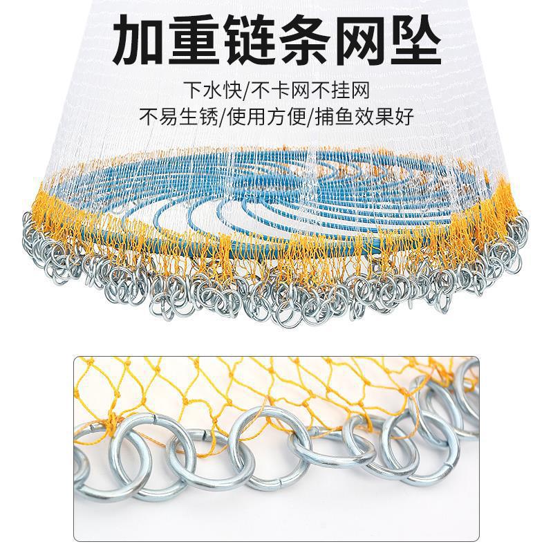 Large Disc-Style Hand-Thrown Fishing Net for Easy Fishing, Fishing Net, Fishing Gear
