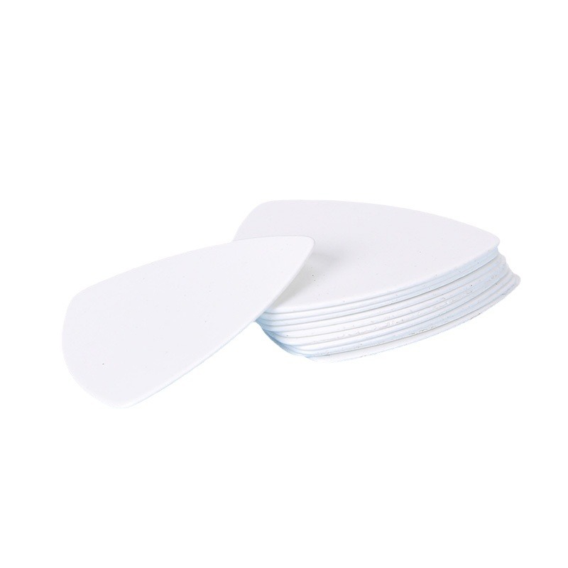 ABS Guitar Pecpet Celluloid Pure White Heart-Shaped Big Triangle Pecpet Electric Guitar Bass Universal Guitar Trash