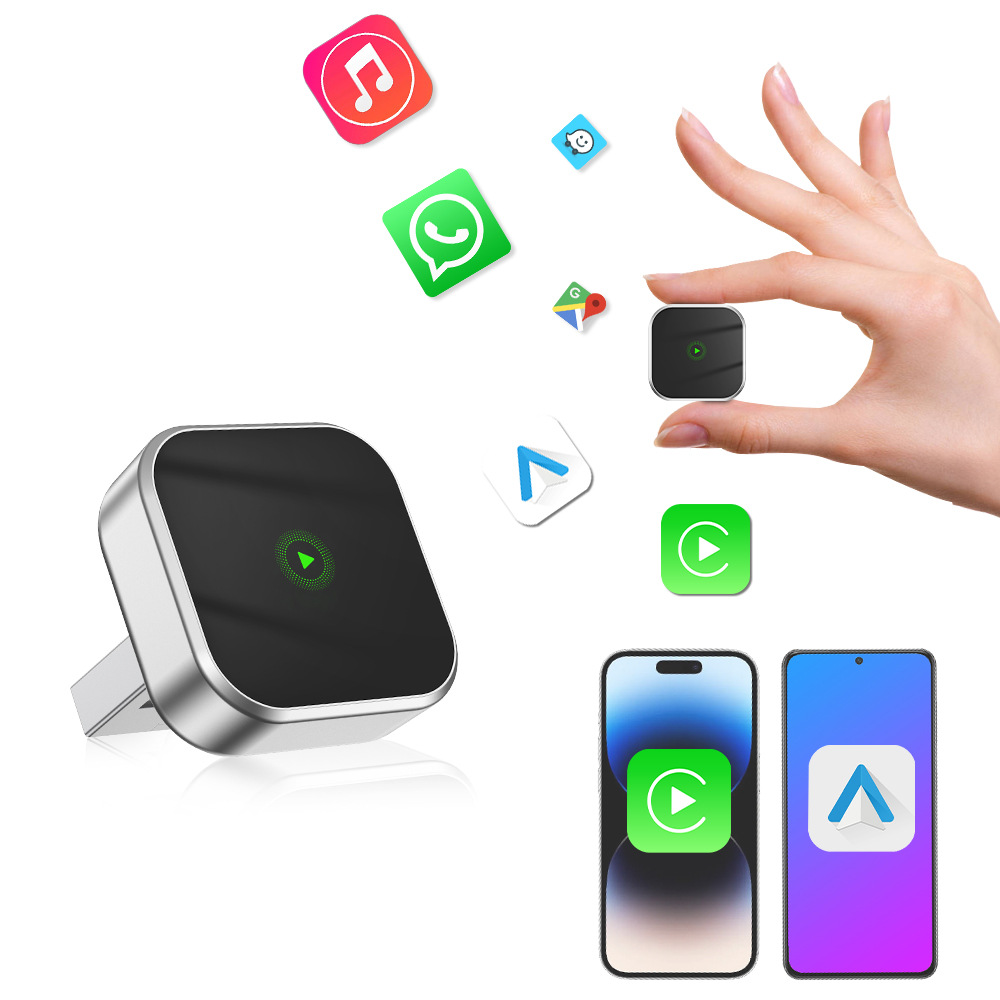 New Carplay Box Wired to Wireless Carplay Apple Android Auto Car-Machine Interconnection Box