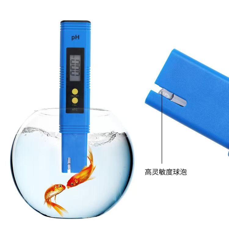 Pet Water Quality Test Ph Acidity Meter Push-Button Large Screen Automatic Correction Ph Test Pen Fish Tank Aquaculture