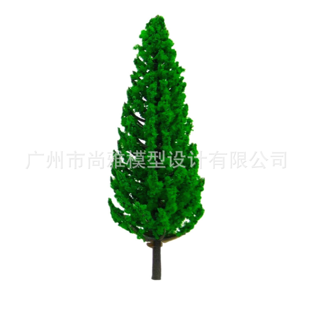 Building Model Train Sand Table Material Simulation Model Tree Mini Plastic Pine Tree Dark Green Different Height Model