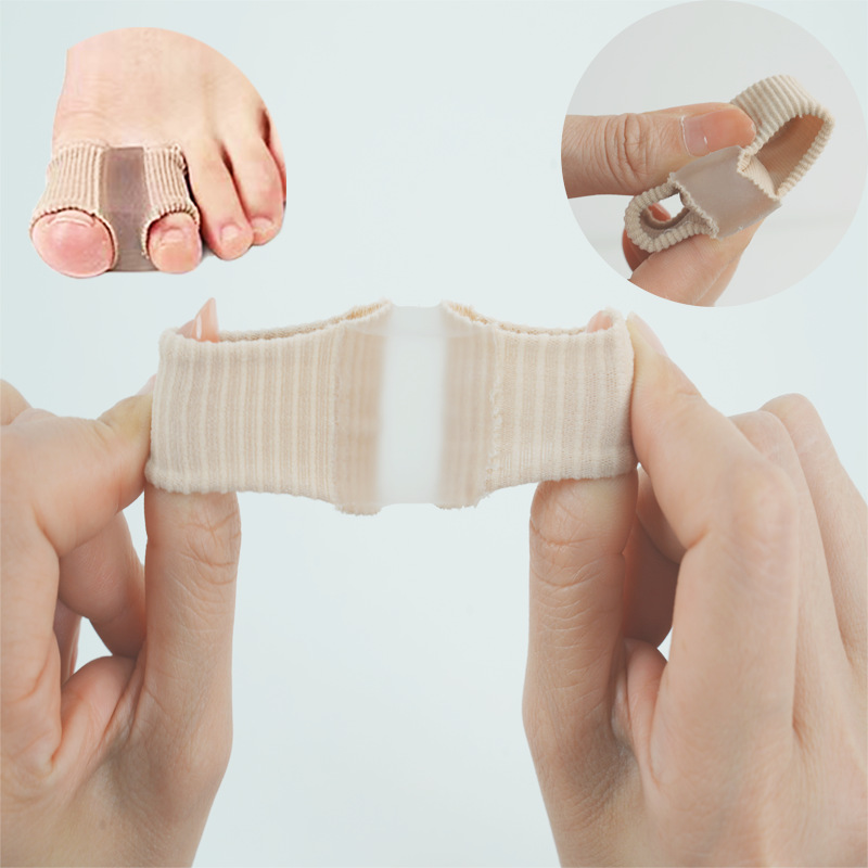 2025 Cross-Border Toe Separator Corrector Thumb Valgus Orthosis Double Hole Toe Correction Set Unisex