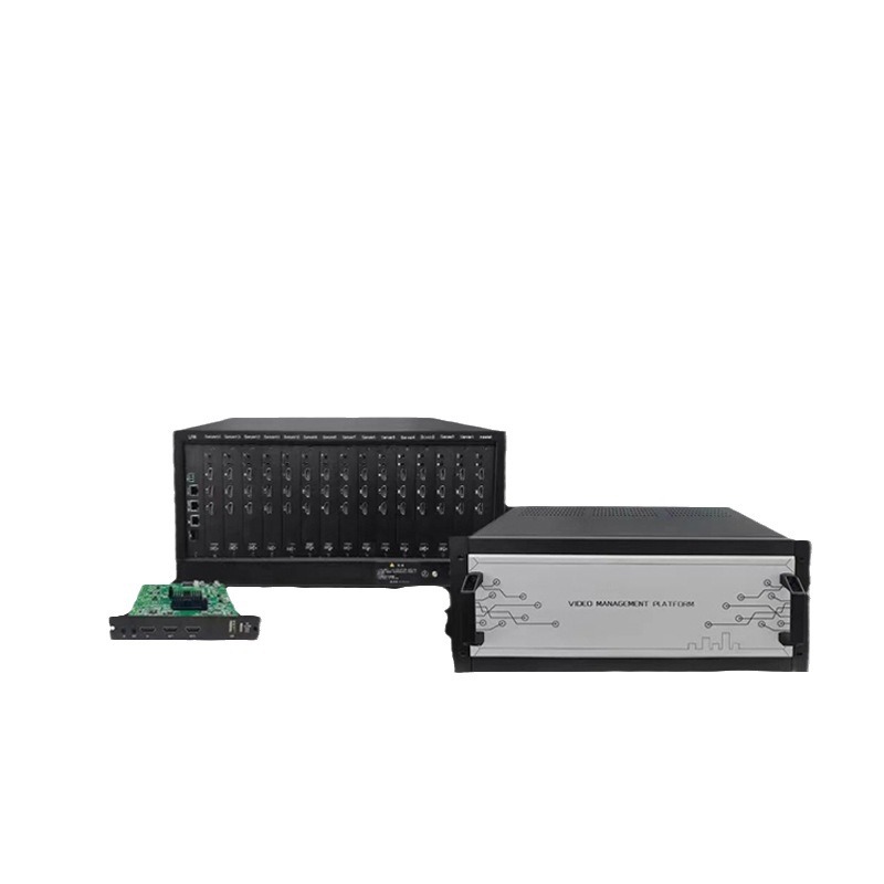 4K@60Hz Single Network Port Order Ip64 Channel Monitoring Screen Dividing Decoder H265 Digital Video Decoder