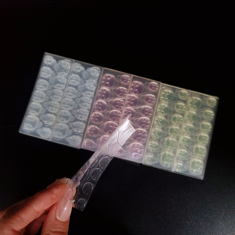 2025 Princess Series Acrylic Manicure Wearable Nails Jelly Glue 24 Nails Waterproof Double-Sided Stickers Daily Decoration