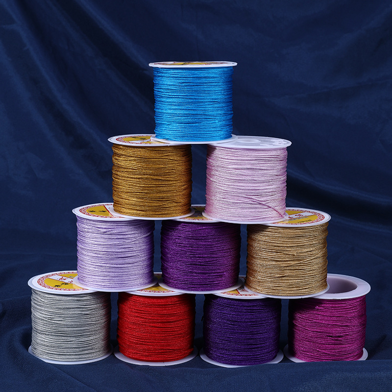 Factory direct 72 Jade line diy hand-woven line material pendant red rope woven bracelet necklace thick 0.8mm