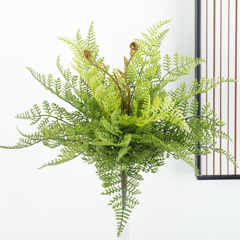 Natural Simulated Fern, Bunched Small Fern Leaves, Rich Leaves, Plant Walls, Fake Green Plants, Soft Rubber Ferns, Simulated Persian Grass