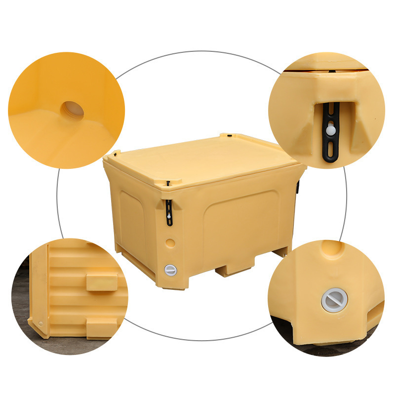 300L seafood aquatic meat fresh refrigerated thickened delivery box storage large capacity rotational insulation box fishery