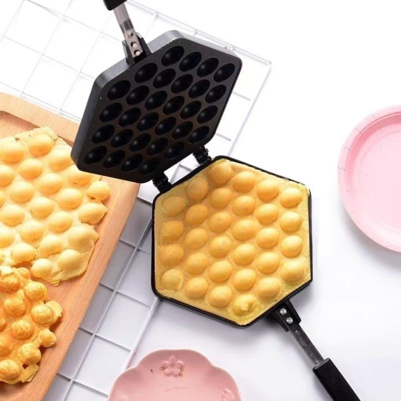 Egg Waffle Mold Commercial Stall Egg Waffle Machine Baking Pan Machine Household Gas Electric Egg Waffle Biscuit Machine Cake Mold