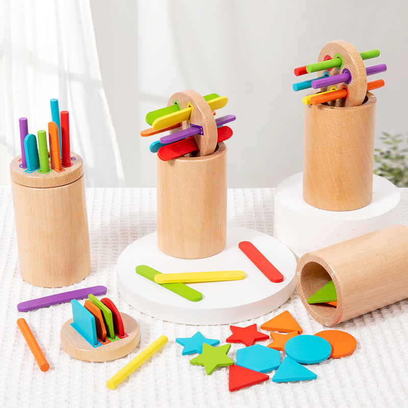 Образовательные игрушки для детей, сенсорное обучение, цветовая классификация и форма