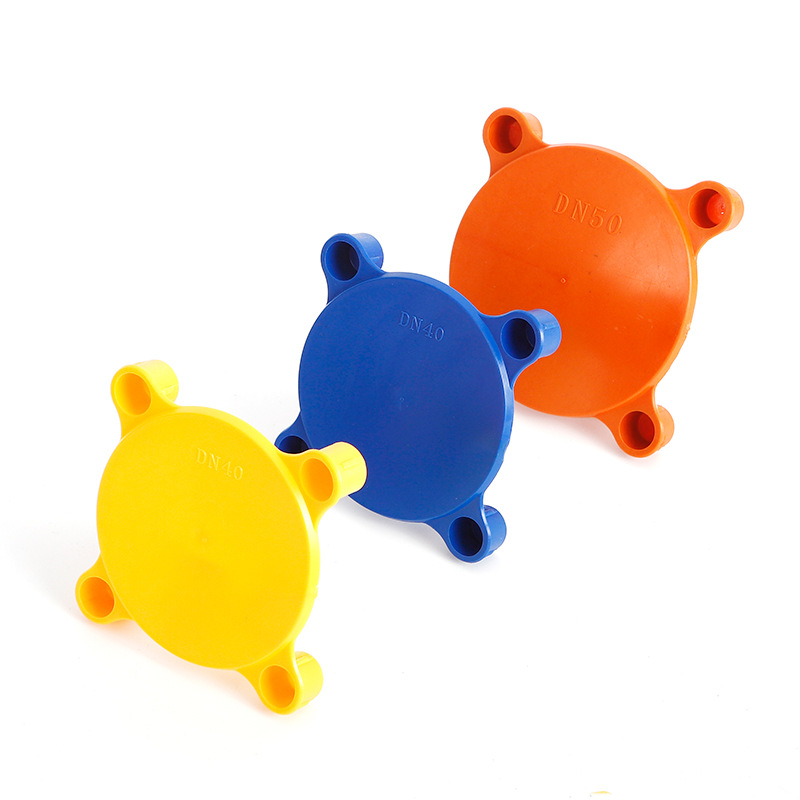 Four-eye plastic flange Cover Cover end face dust cover valve sealing cover cover PE four-leg flange protection cover