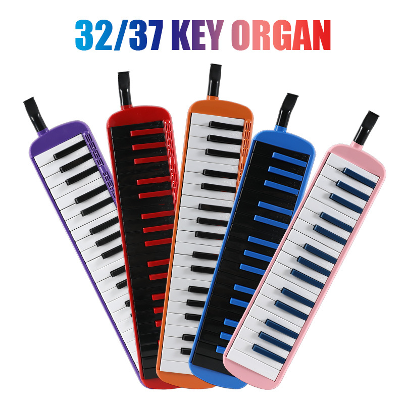 Гармоника для начинающих 37-ключевая 32-ключевая для детских занятий многоцветная оптовые музыкальные инструменты