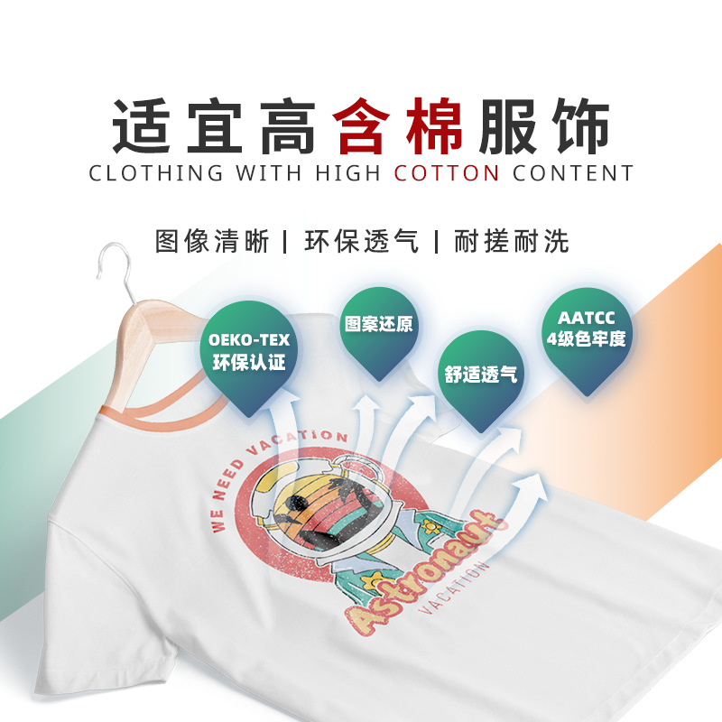 Digital Direct-To-Textile Printing for T-Shirts and Sweatshirts from a Self-Owned Factory, Including Garment Printing and Inkjet Processing