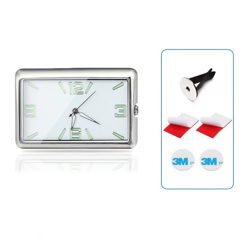 Оптовые автомобильные часы с подсветкой, квадратные электронные кварцевые часы для автомобильного кондиционера