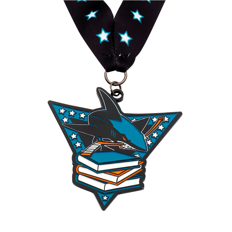 Painted Cut Out Metal Event Medals Design Sports Meeting Commemorative Medals Marathon Running Custom Metal Medals