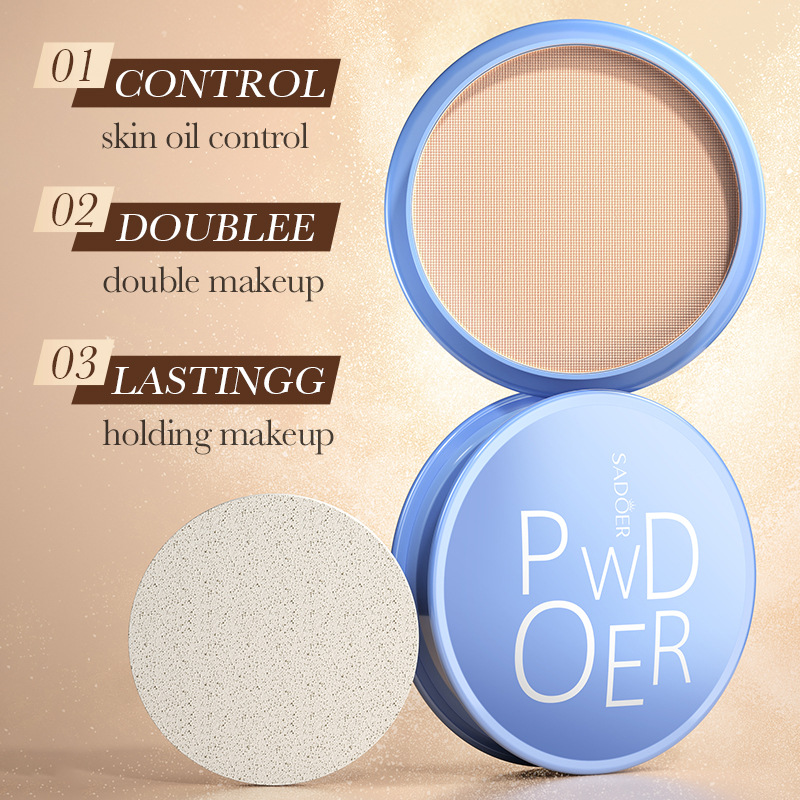 Full English Makeup Sadoer Velvet Flawless Powder to Brighten Skin Tone, Light and Thin Contouring Concealer Air Cushion Cross-Border Wholesale