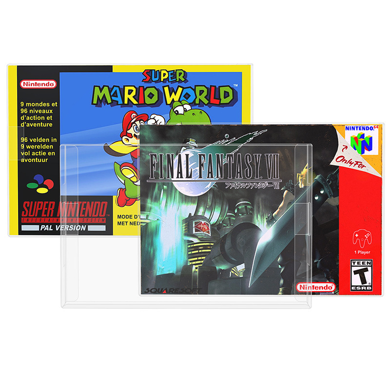 Защитная коробка для картриджей Snes/N64, коробка для хранения, коробка для дисплея