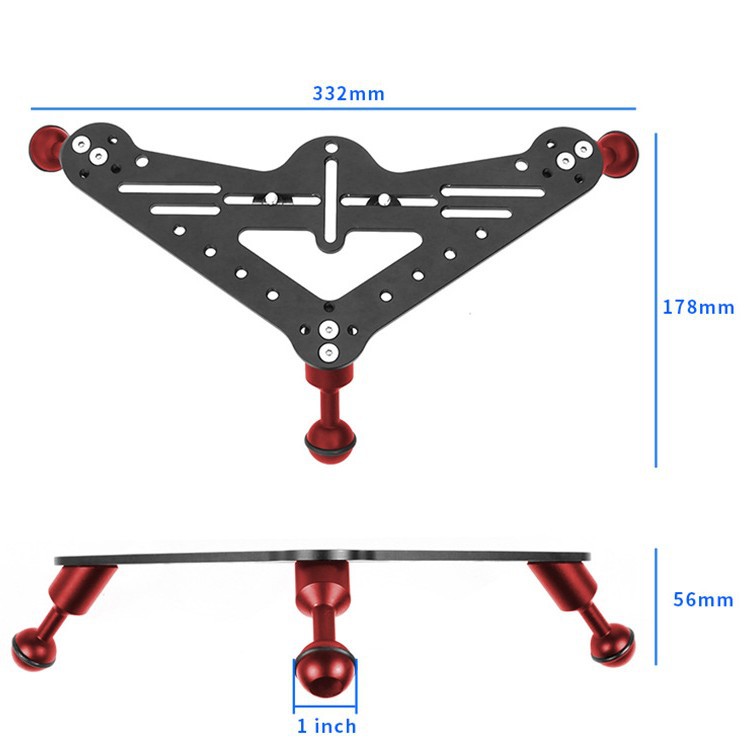 Diving photography gimbal SLR micro single underwater video tripod support gimbal tripod stabilizer photography bracket