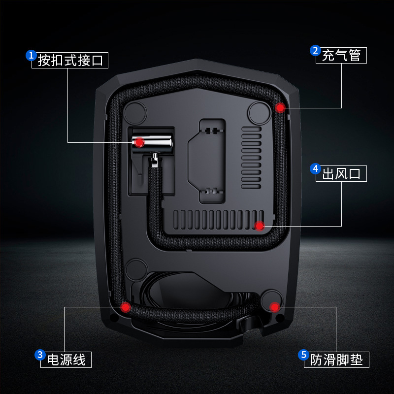 Car Air Pump Small Car Tire Electric Air Pump Car Portable Handheld Intelligent Digital Display Air Pump