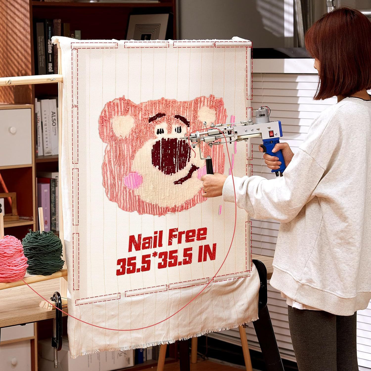 New Nailless Tufting Frame Tufting Frame Amazon New Hot Selling Tufting Frame