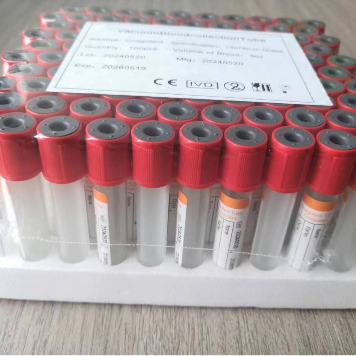 Disposable Negative Pressure Vacuum Blood Collection Glass Blood Regular Collecting Tube Blood Collection Manufacturer