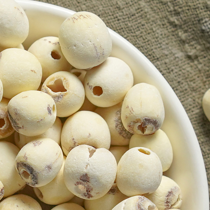 【Hua Gui】Hua Gui Peeled Lotus Seeds 120G/Bag, Farm-Selected Coreless White Lotus Seeds, Dried Lotus Seeds for Soup