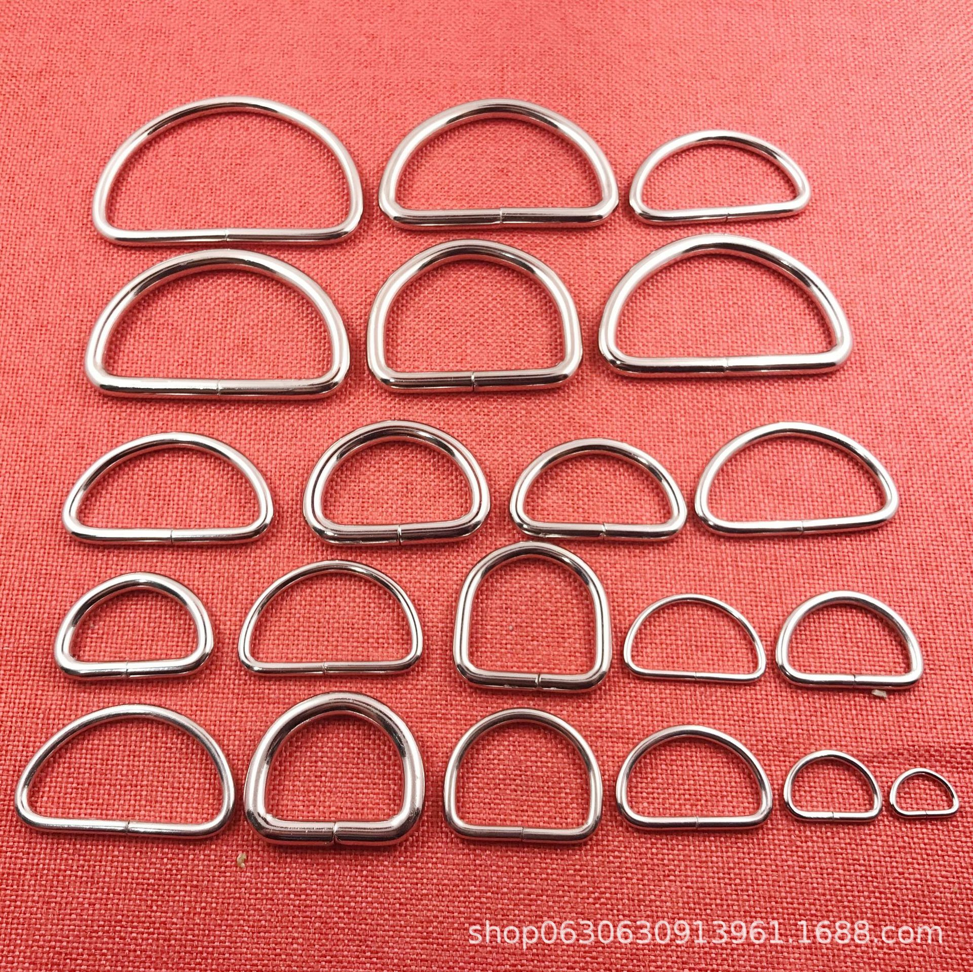 Поставка от производителя металлической полукруглой D-образной пряжки для багажа, аксессуары для домашних животных
