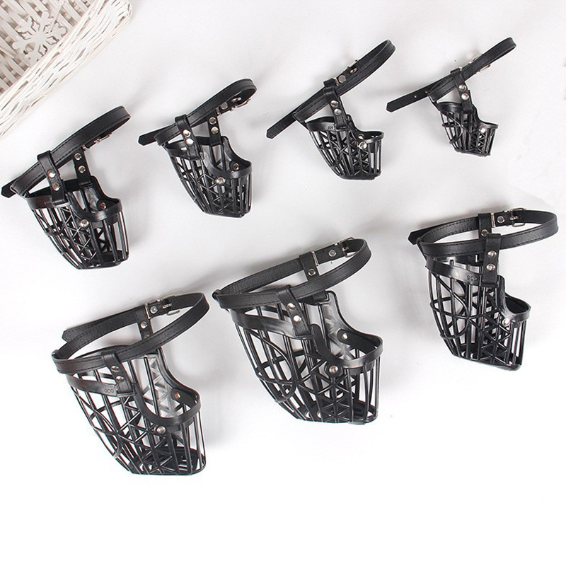 Factory direct dog mouth sleeve anti-bite barking eat masks small, medium and large dogs pet supplies accidentally eat protective cage