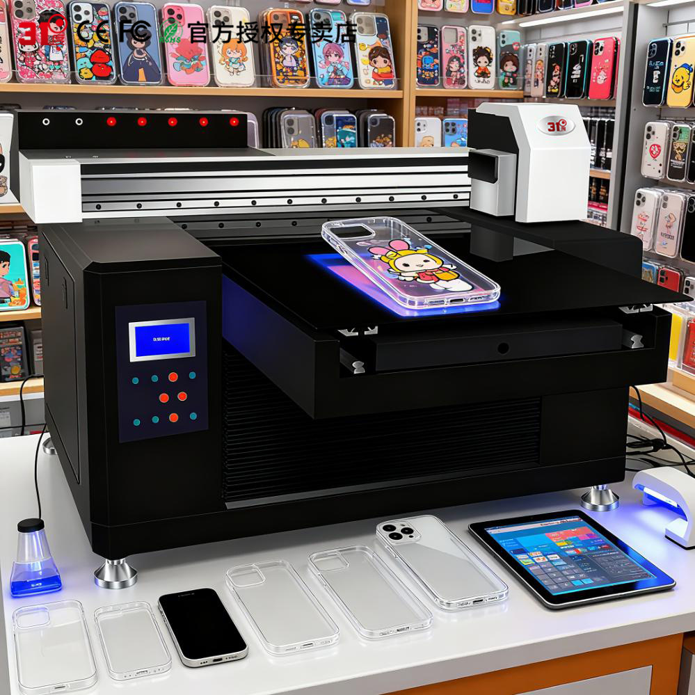 31 Degree 5070Uv Printer Small Mobile Phone Case Power Bank Plastic Acrylic Metal Wood Board Inkjet Printing Machine