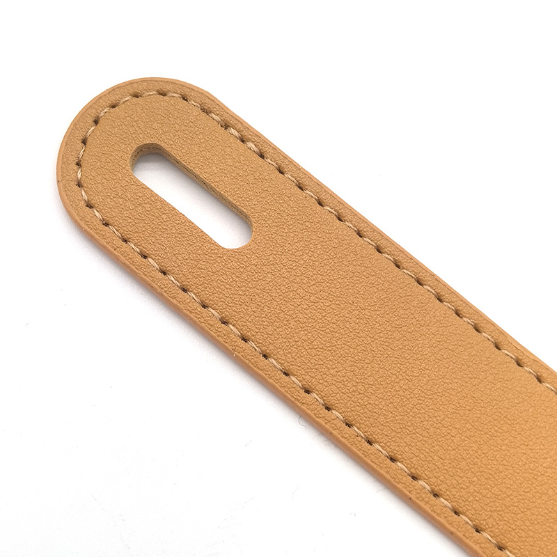 Pet Comb Leather Handle Gift Box Packaging Box Leather Strip Leather Rope Hand Strap Yellow Pu Leather Handle