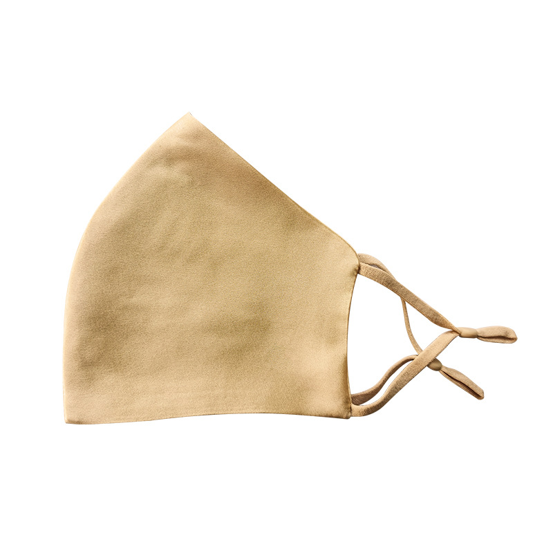 Spot Silk Mask Summer Breathable Skin-Friendly Soft Washable Reusable Three-Dimensional Double-Layer Mulberry Silk Mask