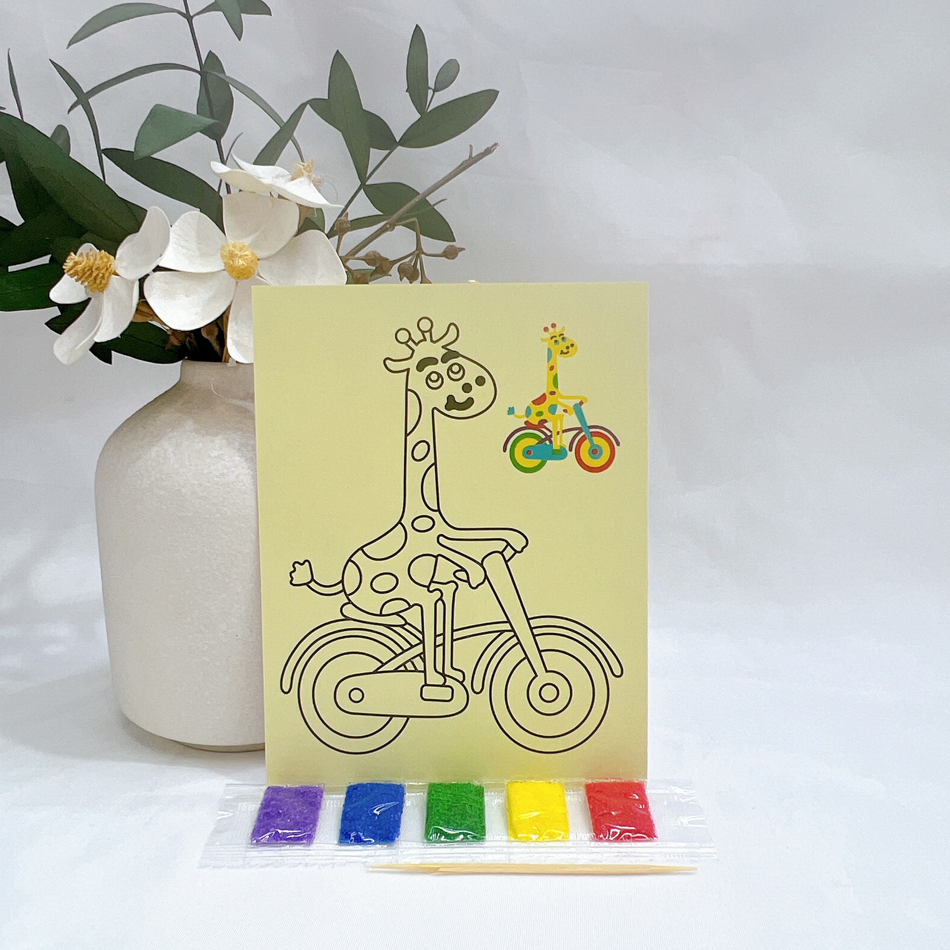 Children's Color Sand Painting DIY Handmade Educational Sand Painting Toy Kindergarten Art Painting Enlightenment Science and Education Toy Award