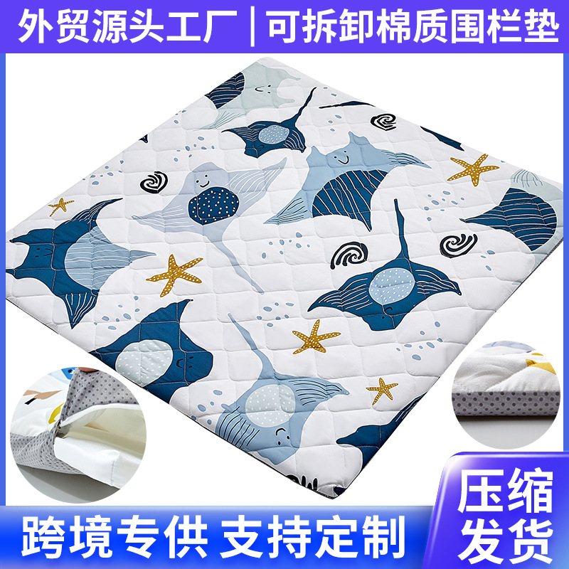 Cross-Border Amazon Fence Mat, Removable Baby Crawling Mat, Children's Play Mat, Thickened Non-Slip Floor Mat, Crawling Mat