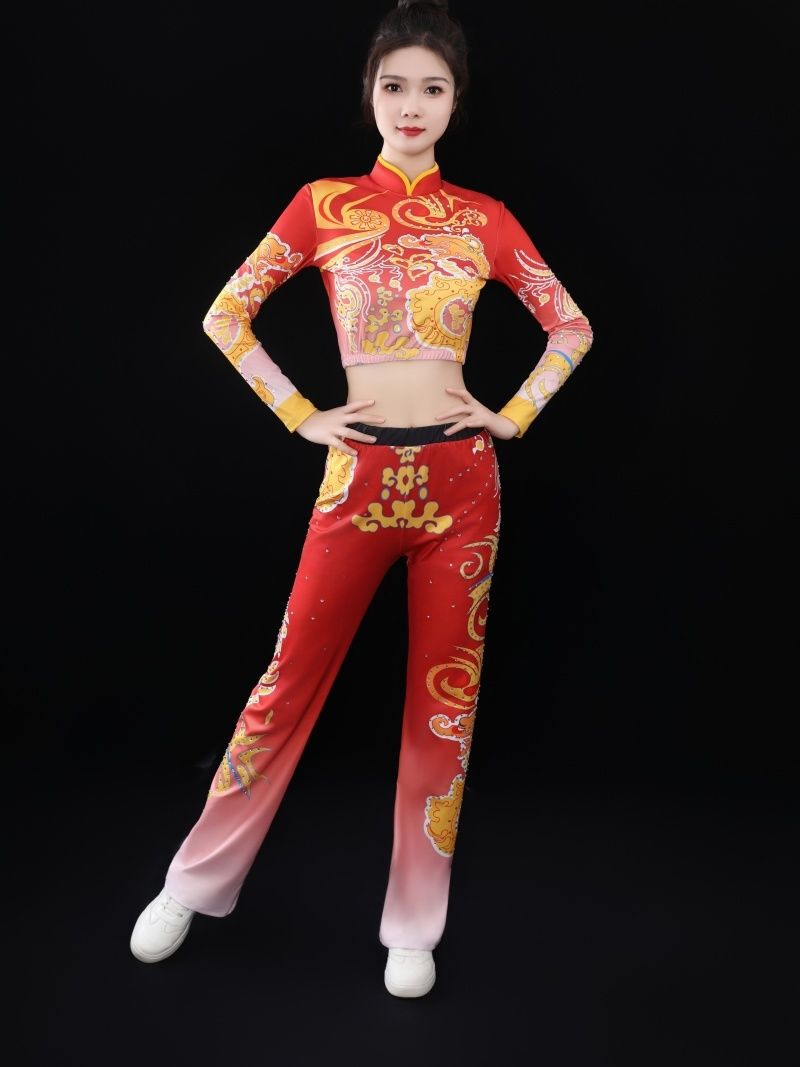 Aerobics Cheerleading Clothing Student Gymnastics Games Cheerleading Clothing Competition Group Chinese Style