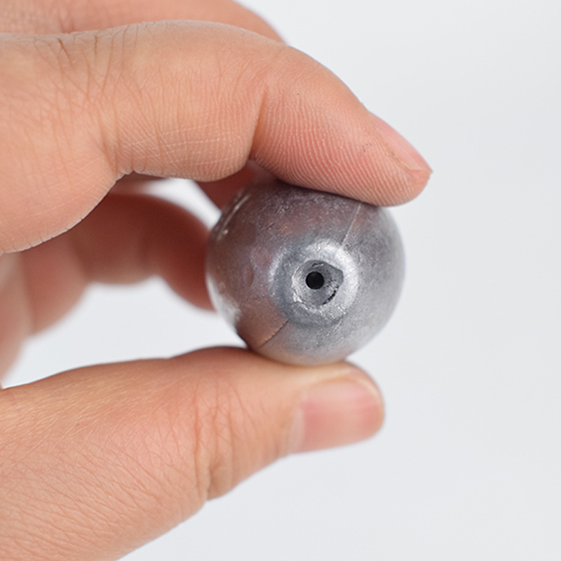 Cross-border wholesale outdoor fishing gear fishing olive-shaped lead pendant heart-piercing lead pendant olive-shaped lead pendant