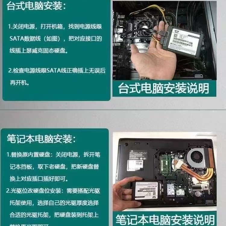 Подходит для Samsung 870Evo 500Гб 1Тб 2Тб твердотельного накопителя для ноутбуков и настольных ПК SATA интерфейс универсальный