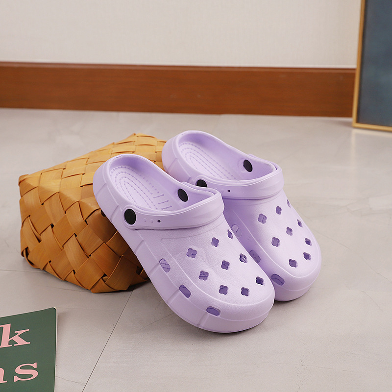 New Couple's Eva Clogs with Soft Soles, Non-Slip Hollow Sandals, Garden Shoes, Beach Casual Clogs