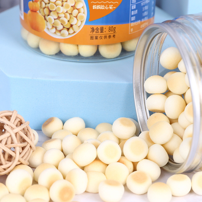 Lang Xiaobei Small Steamed Buns Snack Milk Fruit Vegetable Strawberry Flavored Milk Bean Small Steamed Buns 80g Canned Complementary Food