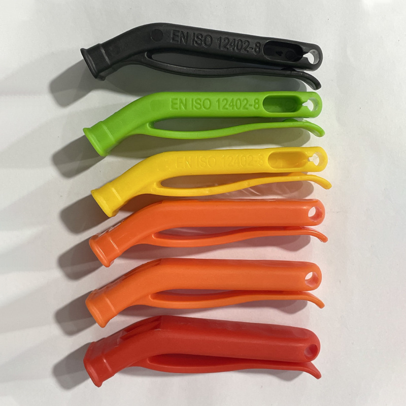 PP life-saving whistle factory swimming place orange life-saving whistle outdoor sports competition referee whistle