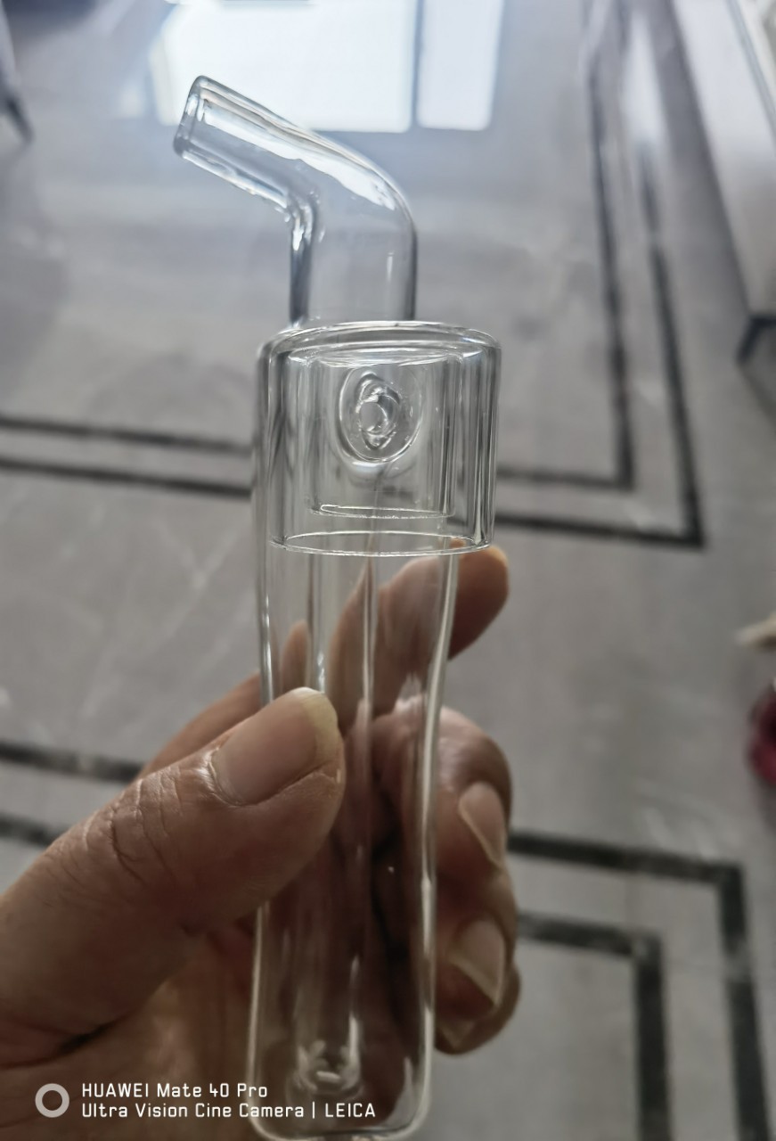 Electronic Cigarette Through-Water Glass/