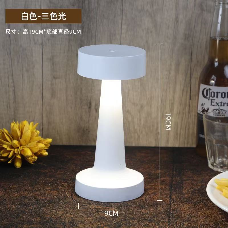 Cross-Border Led Dumbbell Retro Touch Table Lamp USB Charging Bedside Dining Table Lamp Bar Desktop Atmosphere Decorative Table Lamp