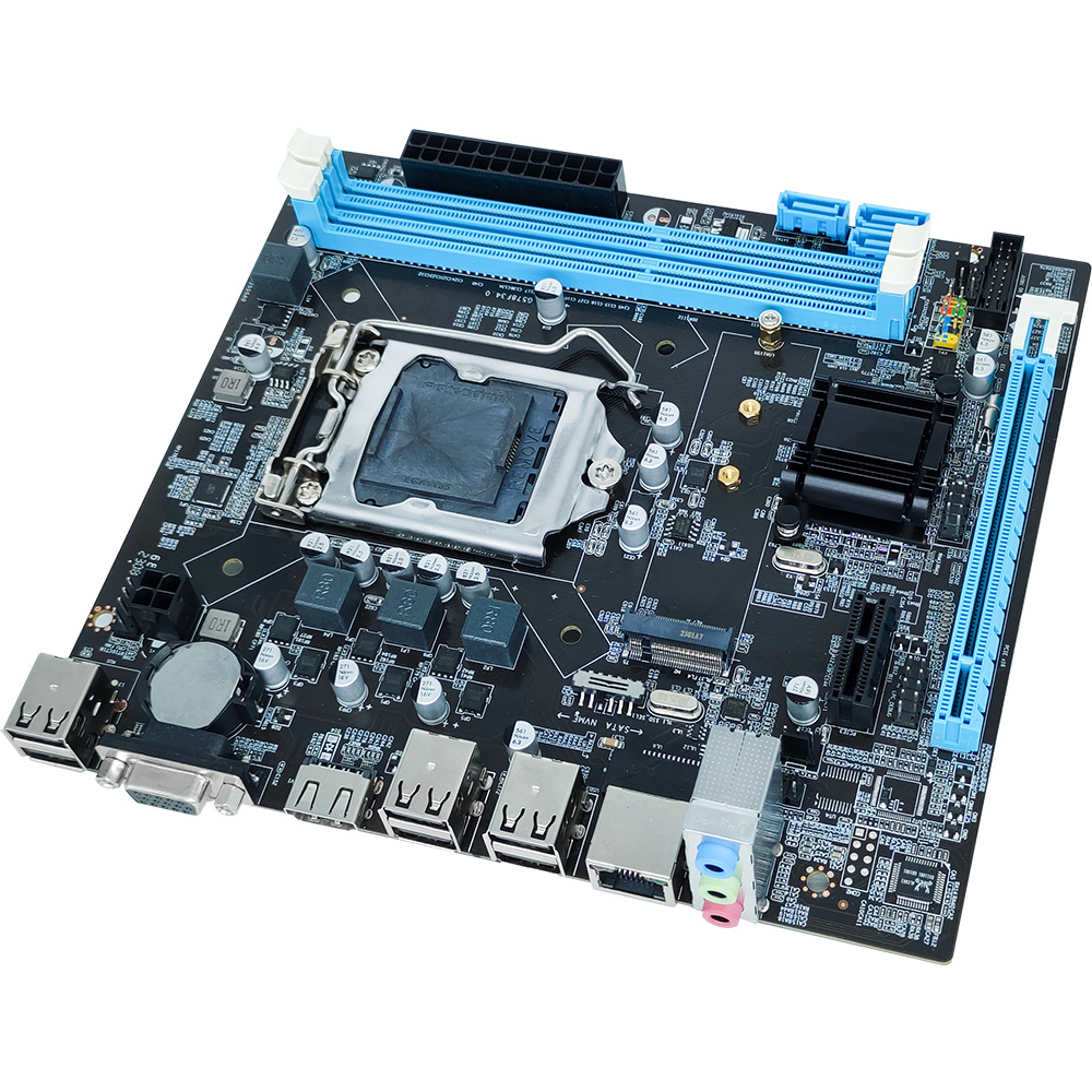 Brand New H611155 Motherboard Suitable for Desktop Computers, Supports Second-Generation I3/I5/I7, High-Definition HDMI Serial Port
