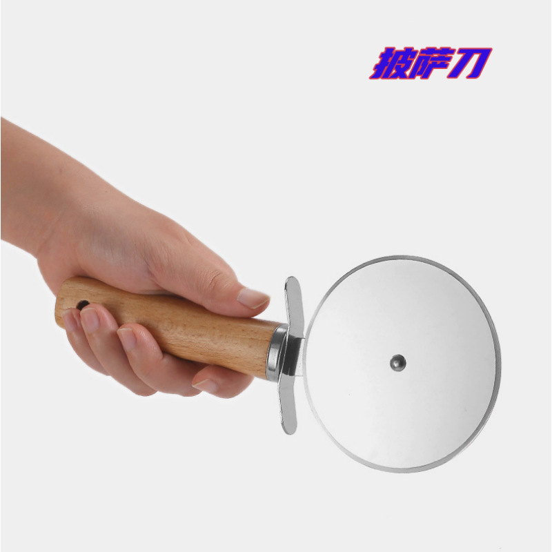 Round Pizza Cutter Roller Baking Tool Stainless Steel Wheel Pizza Cutter Za Pizza Roller