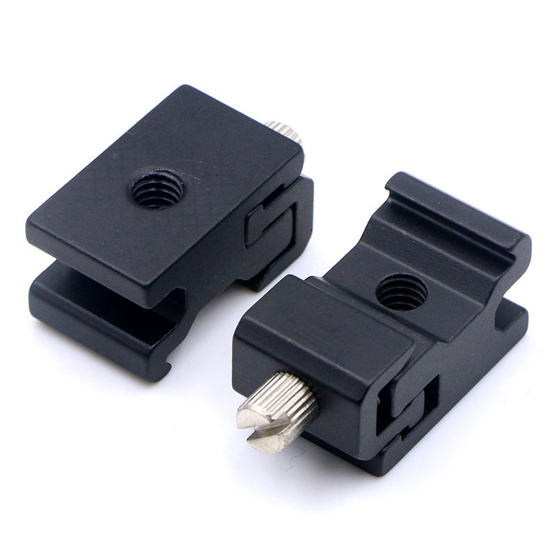 Вспышка для камеры на холодном башмаке, адаптер для штатива, полностью металлический адаптер горячего башмака, 1/4 винт