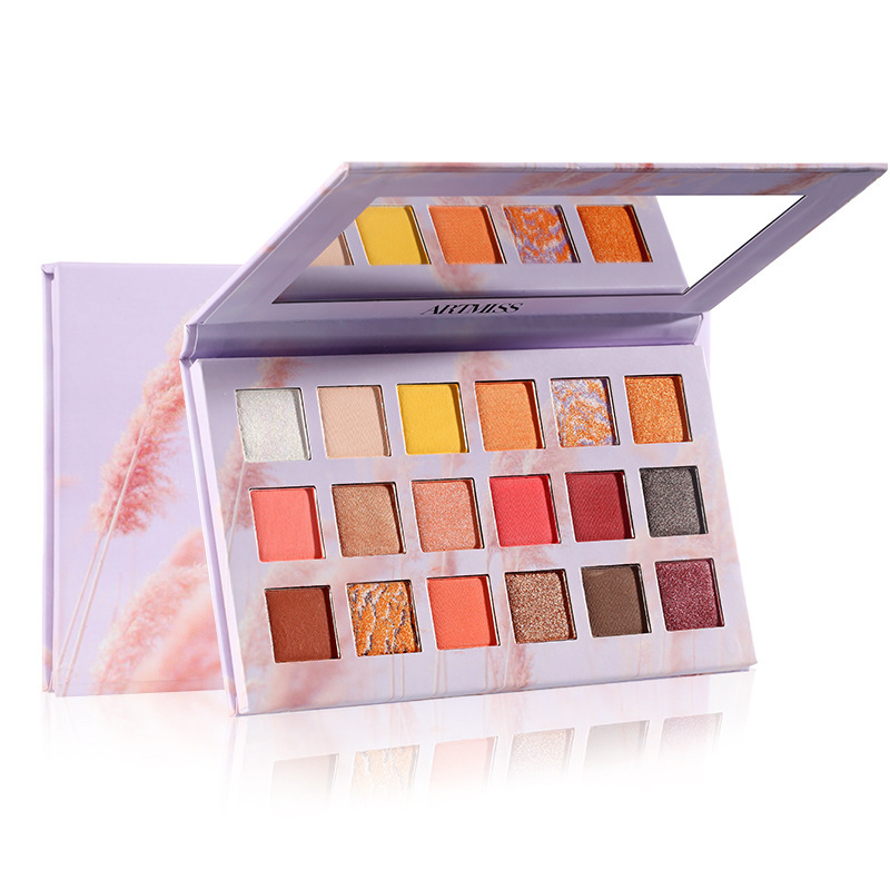 Multi-Color Eye Shadow Processing and Customization, Matte Pearlescent Internet Celebrity Live Broadcast, Earth-Color Eye Shadow Palette, Makeup Oem Customization